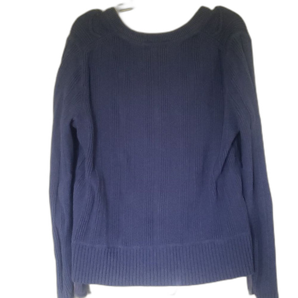 Hannah Women’s XL Blue Open-Front Cardigan Sweater | Lightweight Cozy Layer - Picture 2 of 5